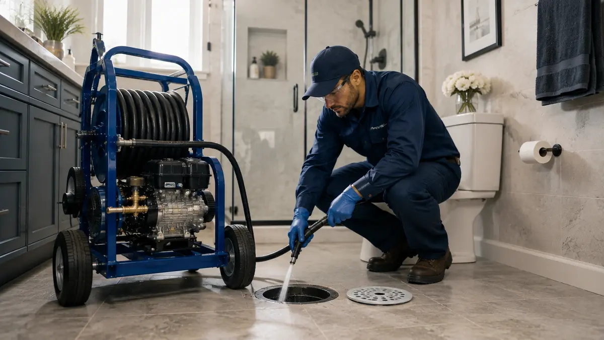 Bathroom Drain Hydro Jetting in Santa Maria