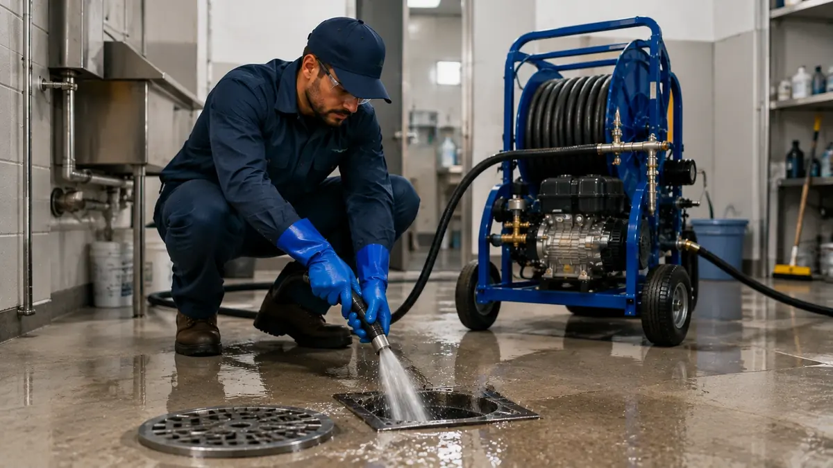 Floor Drain Hydro Jet Cleaning in Santa Maria