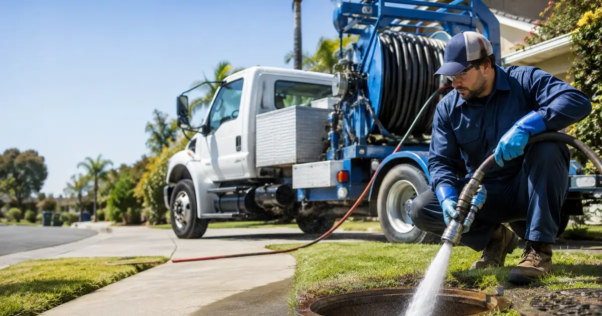 Hydro jet sewer cleaning Santa Maria